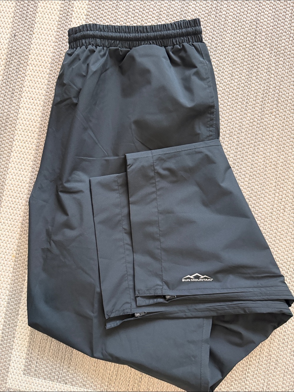 Sun Mountain Men's Black Waterproof Golf Rain Pants